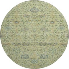 Premium Machine Washable Mayfield AMF1087 Mint 8' x 8' Round Rug
