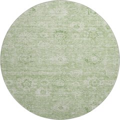 Premium Machine Washable Mayfield AMF1089 Aloe 8' x 8' Round Rug