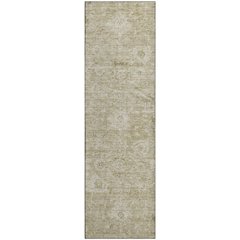 Premium Machine Washable Mayfield AMF1089 Beige 2'3" x 7'6" Runner Rug