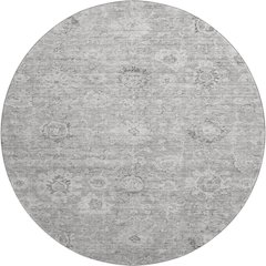 Premium Machine Washable Mayfield AMF1089 Gray 8' x 8' Round Rug