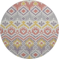 Premium Machine Washable Mayfield  Purple 8' x 8' Round Rug