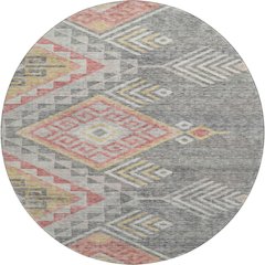 Premium Machine Washable Mayfield AMF1091 Gray 8' x 8' Round Rug