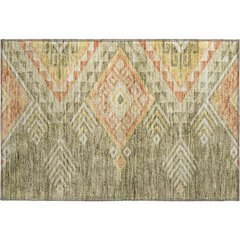 Premium Machine Washable Mayfield AMF1091 Green 1'8" x 2'6" Rug