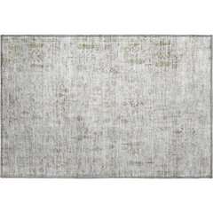 Premium Machine Washable Mayfield AMF1092 Silver 1'8" x 2'6" Rug
