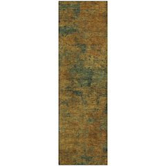 Premium Machine Washable Mayfield AMF1093 Copper 2'3" x 7'6" Runner Rug