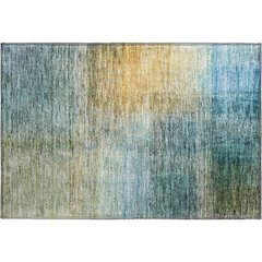 Premium Machine Washable Mayfield AMF1096 Blue 1'8" x 2'6" Rug