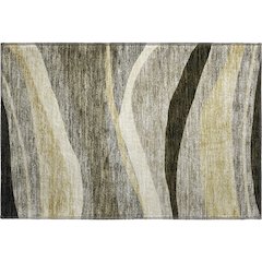Premium Machine Washable Mayfield AMF1098 Taupe 1'8" x 2'6" Rug