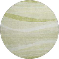 Premium Machine Washable Mayfield AMF1099 Aloe 8' x 8' Round Rug