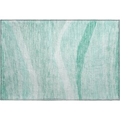 Premium Machine Washable Mayfield AMF1099 Aqua 1'8" x 2'6" Rug
