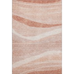 Premium Machine Washable Mayfield AMF1099 Salmon 2'6" x 3'10" Rug