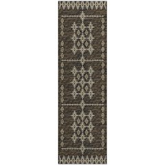 Premium Machine Washable Mayfield  Brown 2'3" x 7'6" Runner Rug