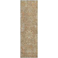 Premium Machine Washable Mayfield AMF1101 Khaki 2'3" x 7'6" Runner Rug