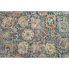Premium Machine Washable Mayfield AMF1101 Navy 1'8" x 2'6" Rug