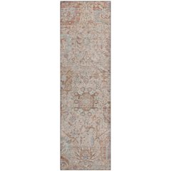 Premium Machine Washable Mayfield AMF1102 Coral 2'3" x 7'6" Runner Rug