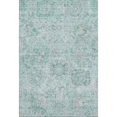 Premium Machine Washable Mayfield AMF1102 Teal 2'6" x 3'10" Rug