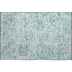 Premium Machine Washable Mayfield AMF1102 Teal 1'8" x 2'6" Rug