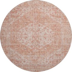 Premium Machine Washable Mayfield AMF1104 Coral 8' x 8' Round Rug
