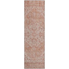 Premium Machine Washable Mayfield AMF1104 Coral 2'3" x 7'6" Runner Rug