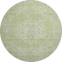 Premium Machine Washable Mayfield AMF1104 Sage 8' x 8' Round Rug