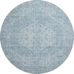 Premium Machine Washable Mayfield AMF1104 Sky 8' x 8' Round Rug