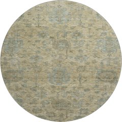Premium Machine Washable Mayfield AMF1105 Beige 8' x 8' Round Rug