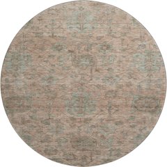 Premium Machine Washable Mayfield AMF1105 Coral 8' x 8' Round Rug