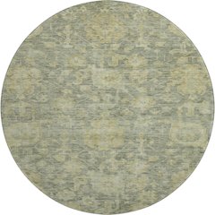 Premium Machine Washable Mayfield AMF1105 Sage 8' x 8' Round Rug