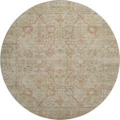 Premium Machine Washable Mayfield AMF1106 Beige 8' x 8' Round Rug