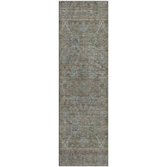 Premium Machine Washable Mayfield AMF1106 Brown 2'3" x 7'6" Runner Rug