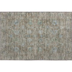 Premium Machine Washable Mayfield AMF1106 Brown 1'8" x 2'6" Rug