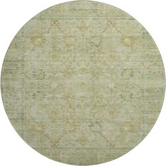 Premium Machine Washable Mayfield AMF1106 Sage 8' x 8' Round Rug