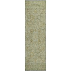 Premium Machine Washable Mayfield AMF1106 Sage 2'3" x 7'6" Runner Rug
