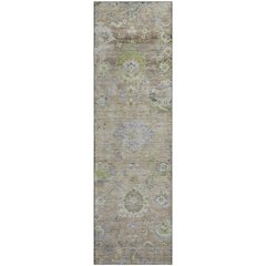 Premium Machine Washable Mayfield AMF1107 Beige 2'3" x 7'6" Runner Rug