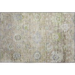 Premium Machine Washable Mayfield AMF1107 Beige 1'8" x 2'6" Rug