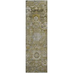Premium Machine Washable Mayfield AMF1107 Brown 2'3" x 7'6" Runner Rug