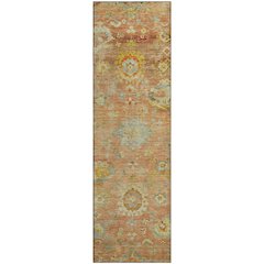 Premium Machine Washable Mayfield AMF1107 Coral 2'3" x 7'6" Runner Rug