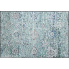 Premium Machine Washable Mayfield AMF1107 Seafoam 1'8" x 2'6" Rug