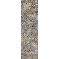 Premium Machine Washable Mayfield AMF1109 Gold 2'3" x 7'6" Runner Rug