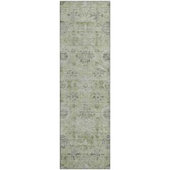 Premium Machine Washable Mayfield AMF1110 Aloe 2'3" x 7'6" Runner Rug