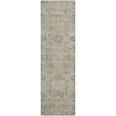 Premium Machine Washable Mayfield AMF1110 Beige 2'3" x 7'6" Runner Rug