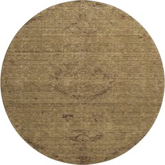 Premium Machine Washable Mayfield AMF1111 Brown 8' x 8' Round Rug