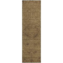 Premium Machine Washable Mayfield AMF1111 Brown 2'3" x 7'6" Runner Rug