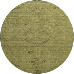 Premium Machine Washable Mayfield AMF1111 Olive 8' x 8' Round Rug