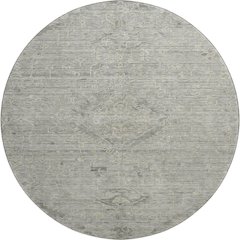 Premium Machine Washable Mayfield AMF1111 Pewter 8' x 8' Round Rug