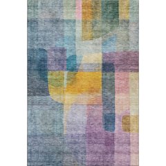 Premium Machine Washable Mayfield AMF1113 Blue 2'6" x 3'10" Rug