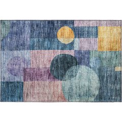 Premium Machine Washable Mayfield AMF1114 Blue 1'8" x 2'6" Rug