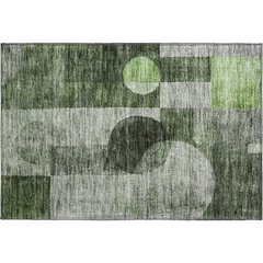 Premium Machine Washable Mayfield AMF1114 Fern 1'8" x 2'6" Rug