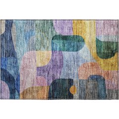Premium Machine Washable Mayfield AMF1115 Blue 1'8" x 2'6" Rug