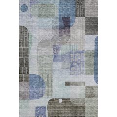 Premium Machine Washable Mayfield AMF1116 Blue 2'6" x 3'10" Rug