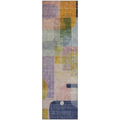 Premium Machine Washable Mayfield AMF1116 Plum 2'3" x 7'6" Runner Rug